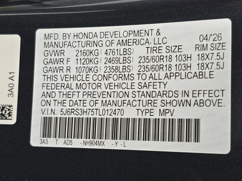 New 2026 Honda CR-V EX-L image 36