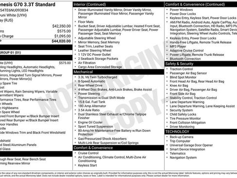 Used 2022 Genesis G70 3.3T image 17