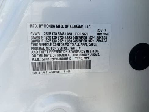 Used 2018 Honda Pilot Touring image 22