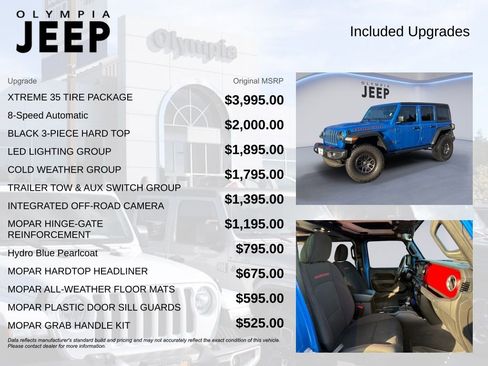 Used 2023 Jeep Wrangler Unlimited Rubicon w/ Xtreme 35 Tire Package image 4