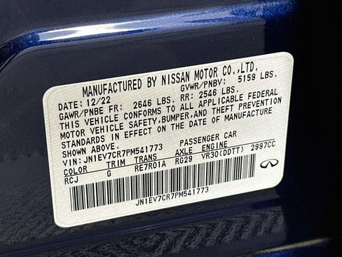 Used 2023 INFINITI Q50 Sensory AWD/4WD image 12