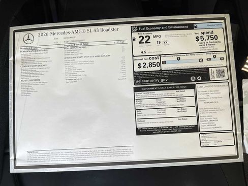 New 2026 Mercedes-Benz SL 43 AMG image 41