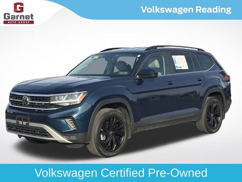 Certified 2022 Volkswagen Atlas SE w/ Black Wheel Package image 1