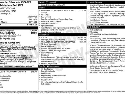 Used 2024 Chevrolet Silverado 1500 W/T w/ WT Value Package RWD image 41