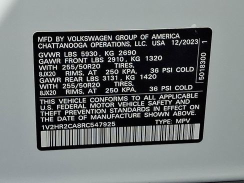Certified 2024 Volkswagen Atlas SE AWD/4WD image 26
