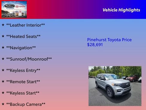 Used 2022 Ford Explorer XLT w/ Equipment Group 202A RWD image 31