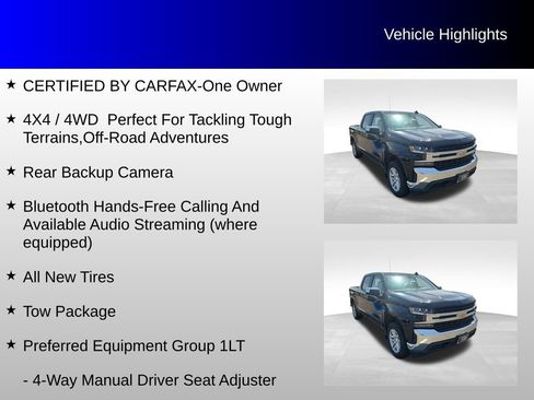 Used 2019 Chevrolet Silverado 1500 LT w/ All-Star Edition AWD/4WD image 4