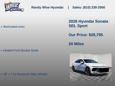 New 2026 Hyundai Sonata SEL image 15