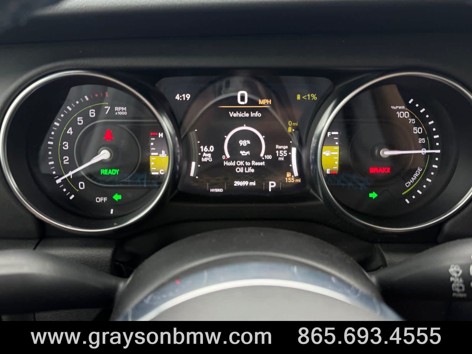Used 2022 Jeep Wrangler Unlimited Rubicon 4xe w/ Cold Weather Group AWD/4WD image 30