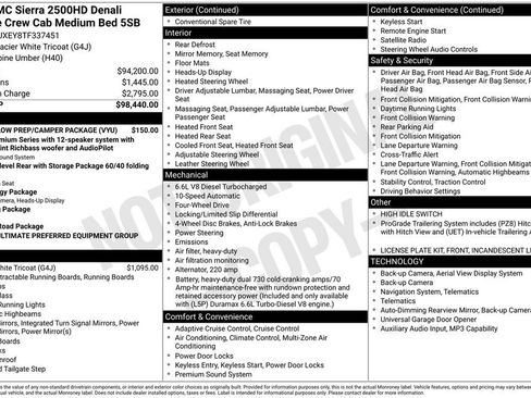 New 2026 GMC Sierra 2500 Denali Ultimate w/ Snow Plow Prep/Camper Package AWD/4WD image 5
