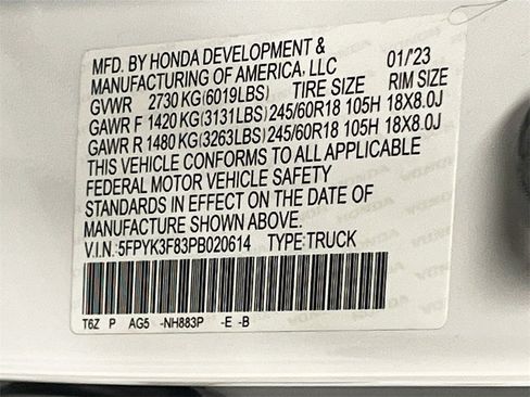 Used 2023 Honda Ridgeline Black Edition image 34
