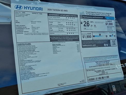 New 2026 Hyundai Tucson SE image 11