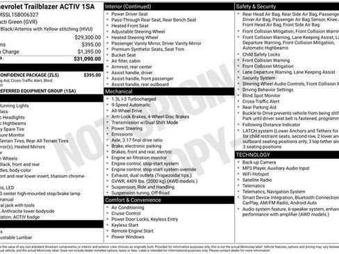 Used 2025 Chevrolet TrailBlazer ACTIV w/ Driver Confidence Package AWD/4WD image 34