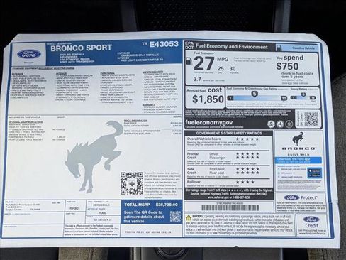 New 2026 Ford Bronco Sport Big Bend AWD/4WD image 17