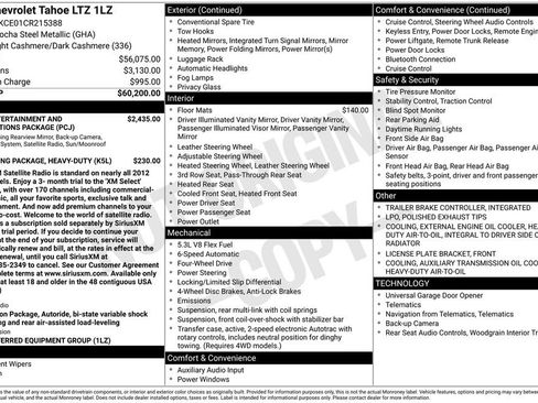 Used 2012 Chevrolet Tahoe LTZ AWD/4WD image 10