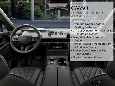 New 2026 Genesis GV80 3.5T Prestige AWD/4WD image 17