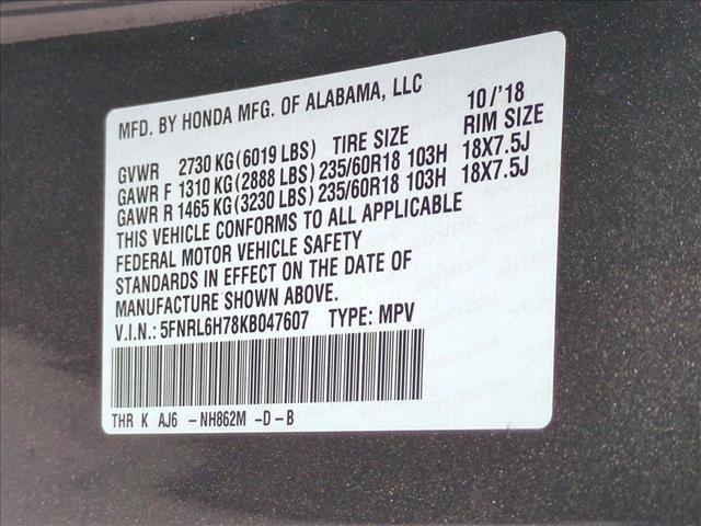 Certified 2019 Honda Odyssey EX-L image 28