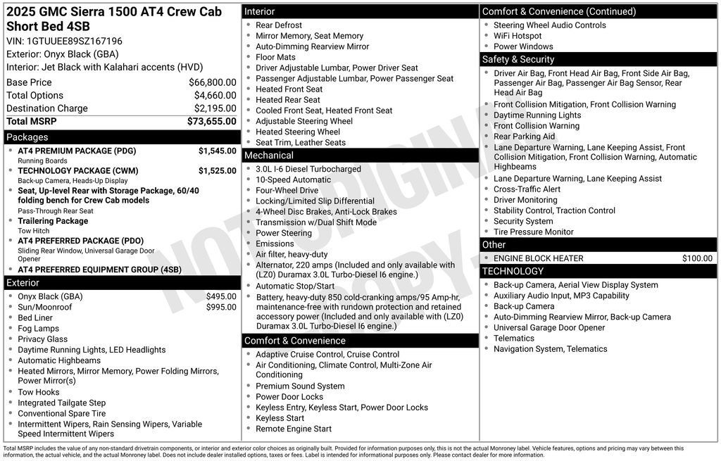 Used 2025 GMC Sierra 1500 AT4 w/ AT4 Premium Package AWD/4WD image 31