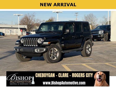 Used 2022 Jeep Wrangler Unlimited Sahara w/ LED Lighting Group image 1