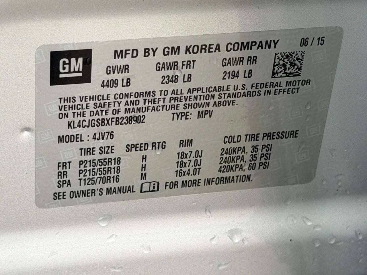 Used 2015 Buick Encore Leather AWD/4WD image 17