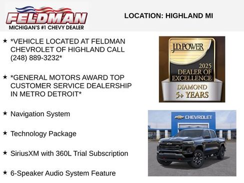 New 2026 Chevrolet Colorado Z71 w/ Technology Package image 3