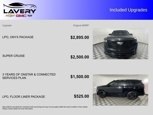 Used 2023 Cadillac Escalade Sport w/ LPO, ONYX Package AWD/4WD image 7