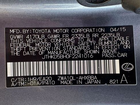 Used 2015 Lexus CT 200h image 27