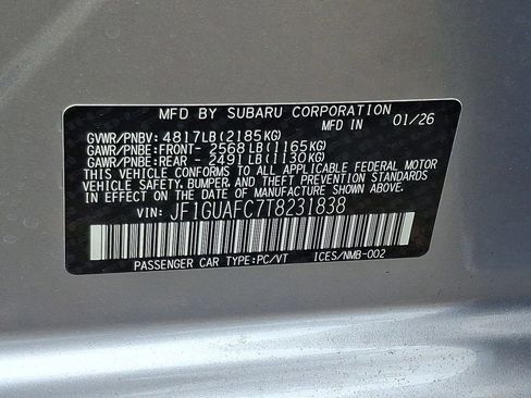 New 2026 Subaru Impreza 2.0i Sport image 12