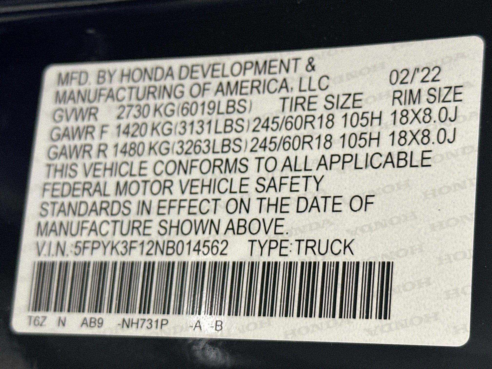 Used 2022 Honda Ridgeline Sport image 35