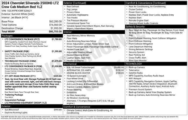 Used 2024 Chevrolet Silverado 2500 LTZ w/ LTZ Convenience Package AWD/4WD image 24