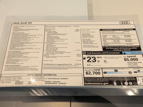 New 2026 Audi S5 Premium Plus image 18