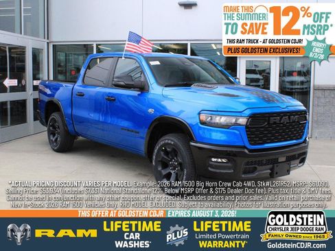 New 2026 RAM 1500 Big Horn AWD/4WD image 1
