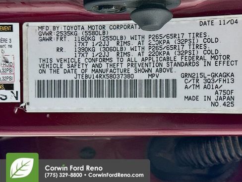 Used 2005 Toyota 4Runner Sport AWD/4WD image 30