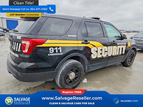 Used 2016 Ford Explorer 4WD Police Interceptor w/ 2-tone Vinyl Package #1 image 4