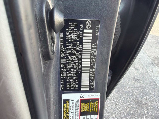 Used 2012 Toyota Camry XLE FWD image 21