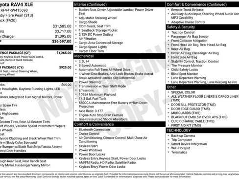 Used 2024 Toyota RAV4 XLE w/ Convenience Package AWD/4WD image 16
