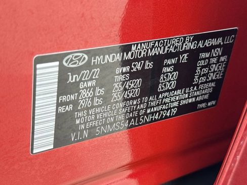 Used 2022 Hyundai Santa Fe Calligraphy FWD image 23