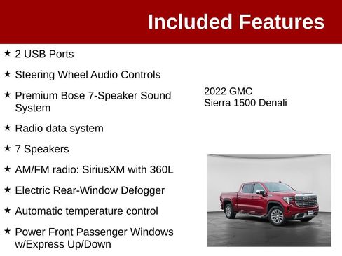 Used 2022 GMC Sierra 1500 Denali w/ Technology Package AWD/4WD image 4