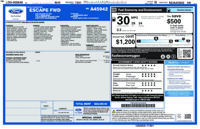 Used 2022 Ford Escape SE FWD image 2