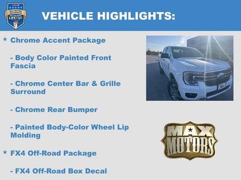 New 2025 Ford Ranger XLT w/ FX4 Off-Road Package image 12