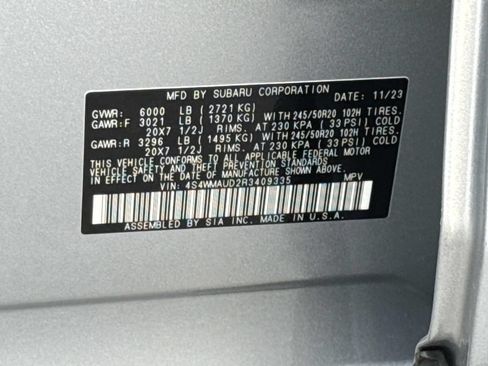 Used 2024 Subaru Ascent Limited w/ Technology Package AWD/4WD image 31