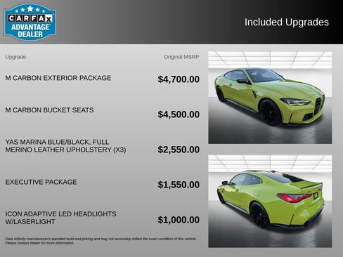 Used 2024 BMW M4 xDrive Competition w/ M Carbon Exterior Package AWD/4WD image 3
