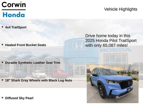 Used 2025 Honda Pilot TrailSport image 6