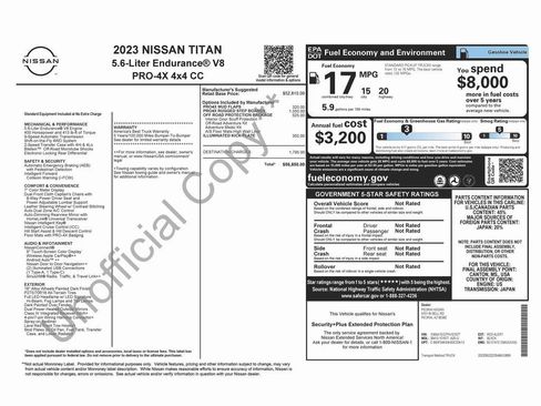 Used 2023 Nissan Titan PRO-4X w/ Off Road Protection Package image 4