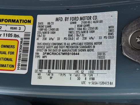 Used 2021 Ford Bronco Sport Outer Banks AWD/4WD image 39