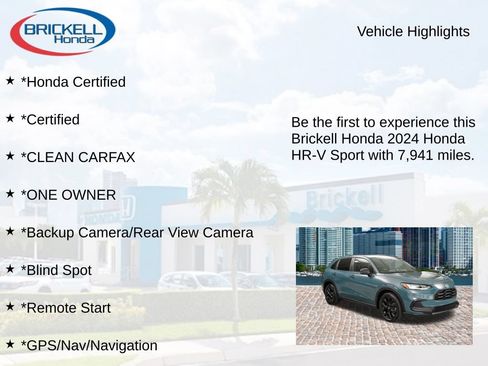 Used 2024 Honda HR-V Sport image 9