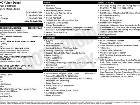 Used 2023 GMC Yukon Denali w/ Denali Reserve Package AWD/4WD image 34