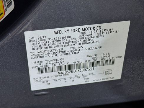 Used 2019 Ford EcoSport SE w/ SE Convenience Package image 39