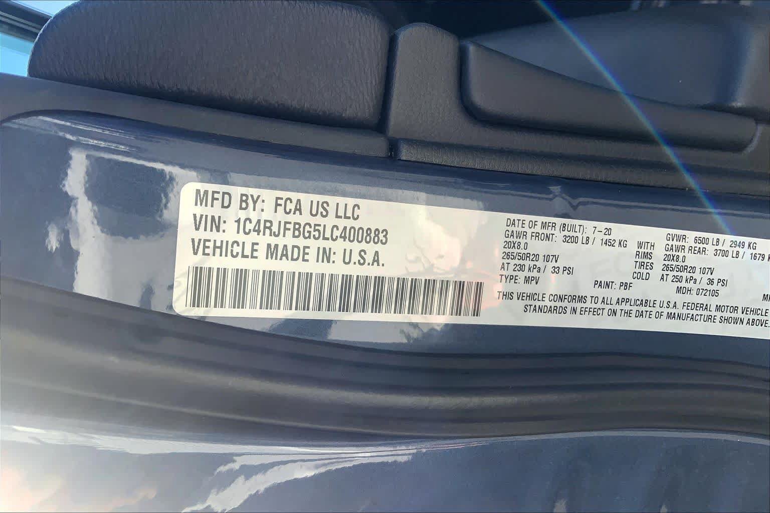 Used 2020 Jeep Grand Cherokee Limited X AWD/4WD image 32