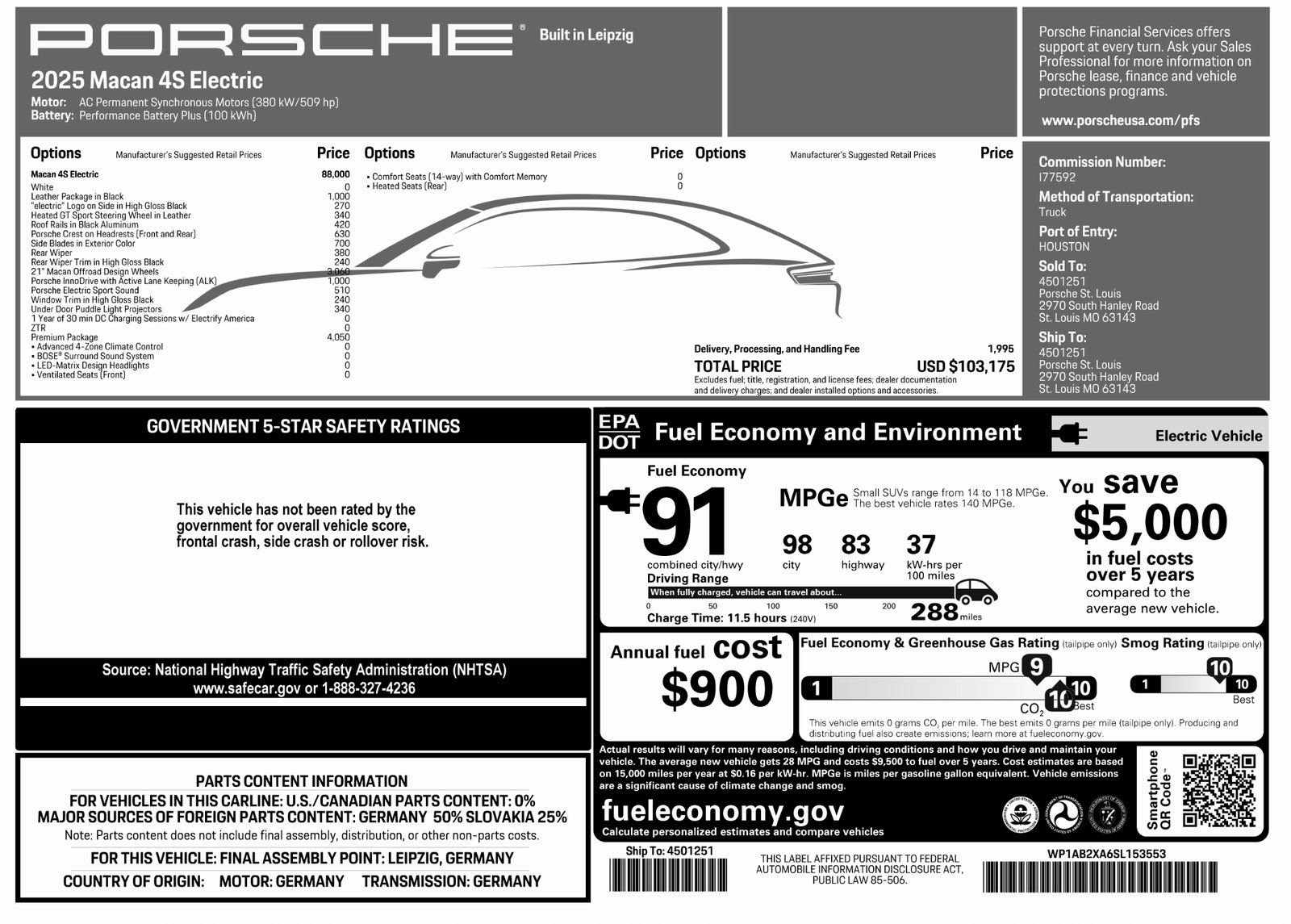 Certified 2025 Porsche Macan 4S Electric AWD/4WD image 35